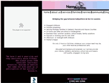 Tablet Screenshot of nannyanytime.com